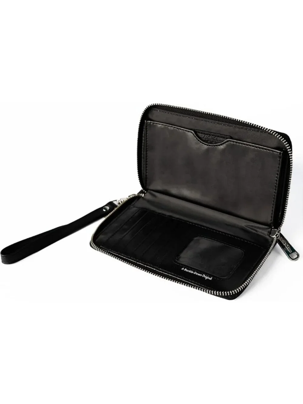 Vegan Leather Zip Around Wallet with Peanuts Design - Stylish & Functional